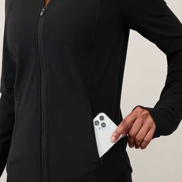 Athleta Light Weight Zip Hooded Athletic - Large - Picture 9 of 11